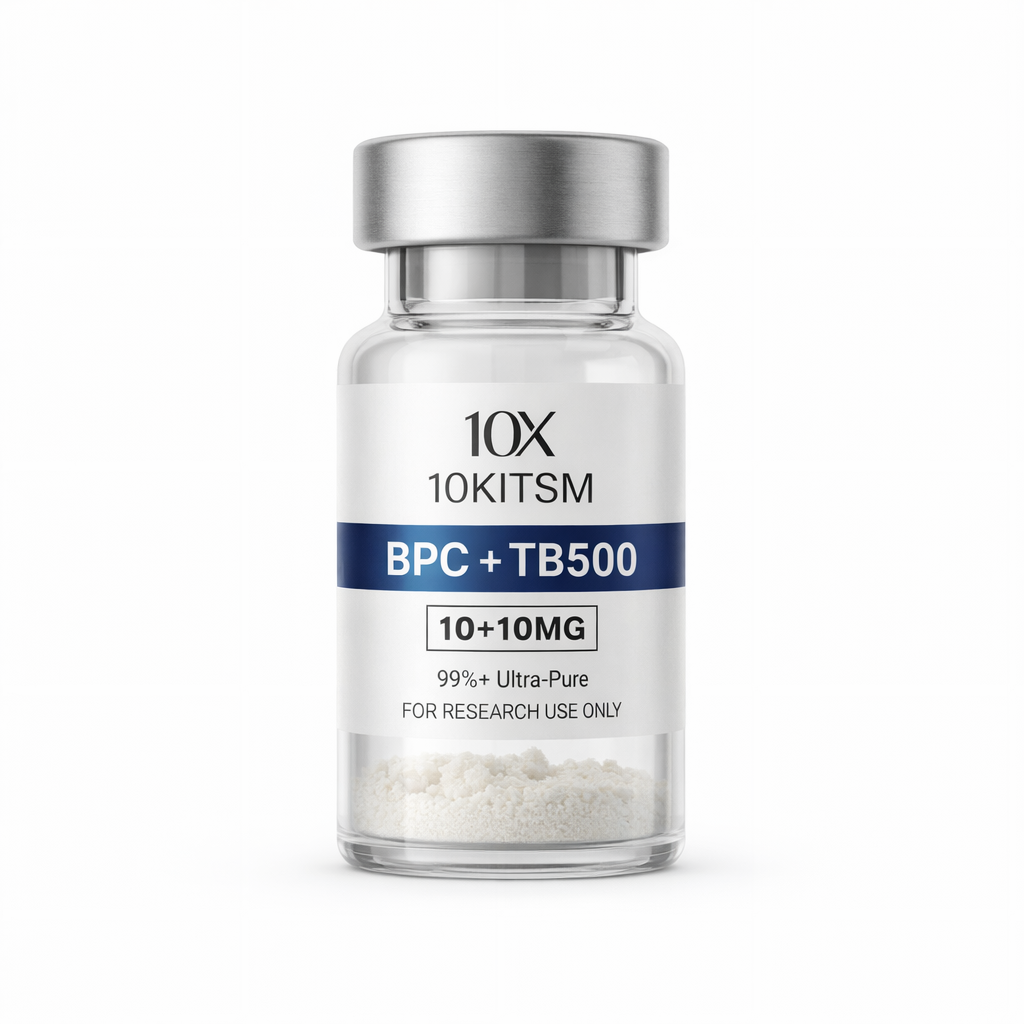 10KITSM research peptides Australia — BPC-157 + TB-500 peptide vial
